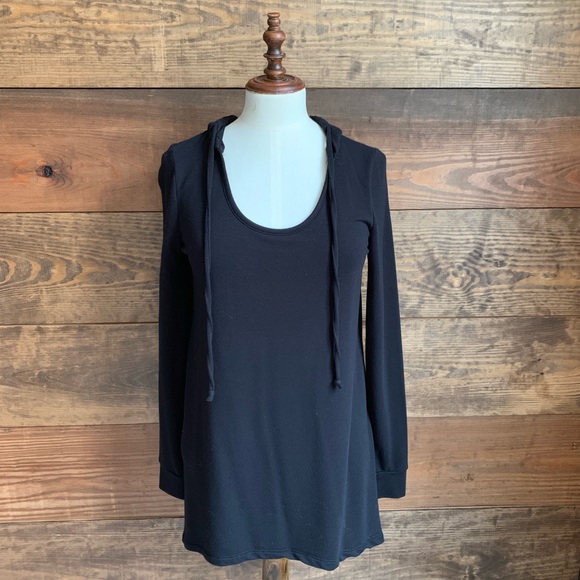 Cynthia Rowley Tops - Cynthia Rowley Black Oversized Hoodie